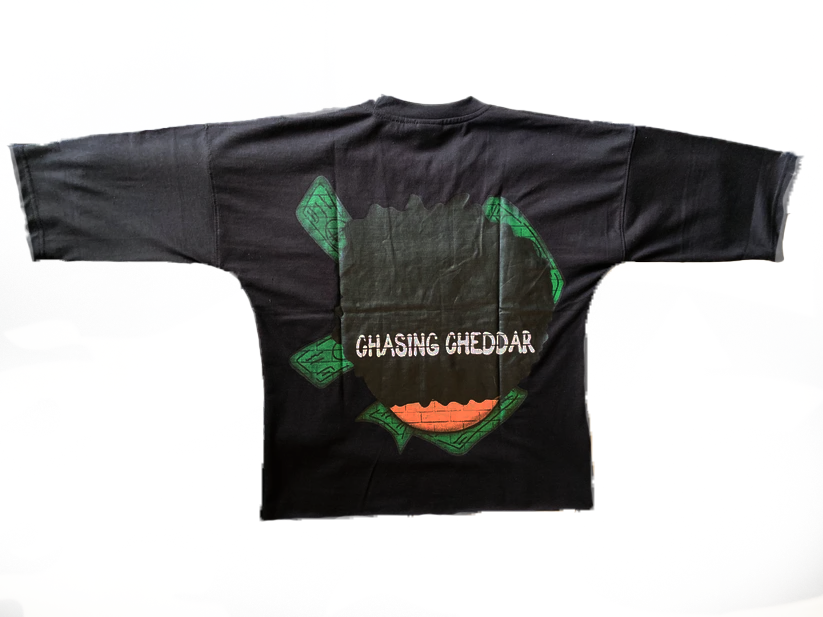 Money Man Oversized Crop Tee (Black)